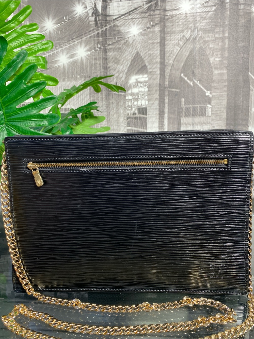 Authentic Louis Vuitton Black Epi Leather Double Sided Bag - Picture 5 of 17